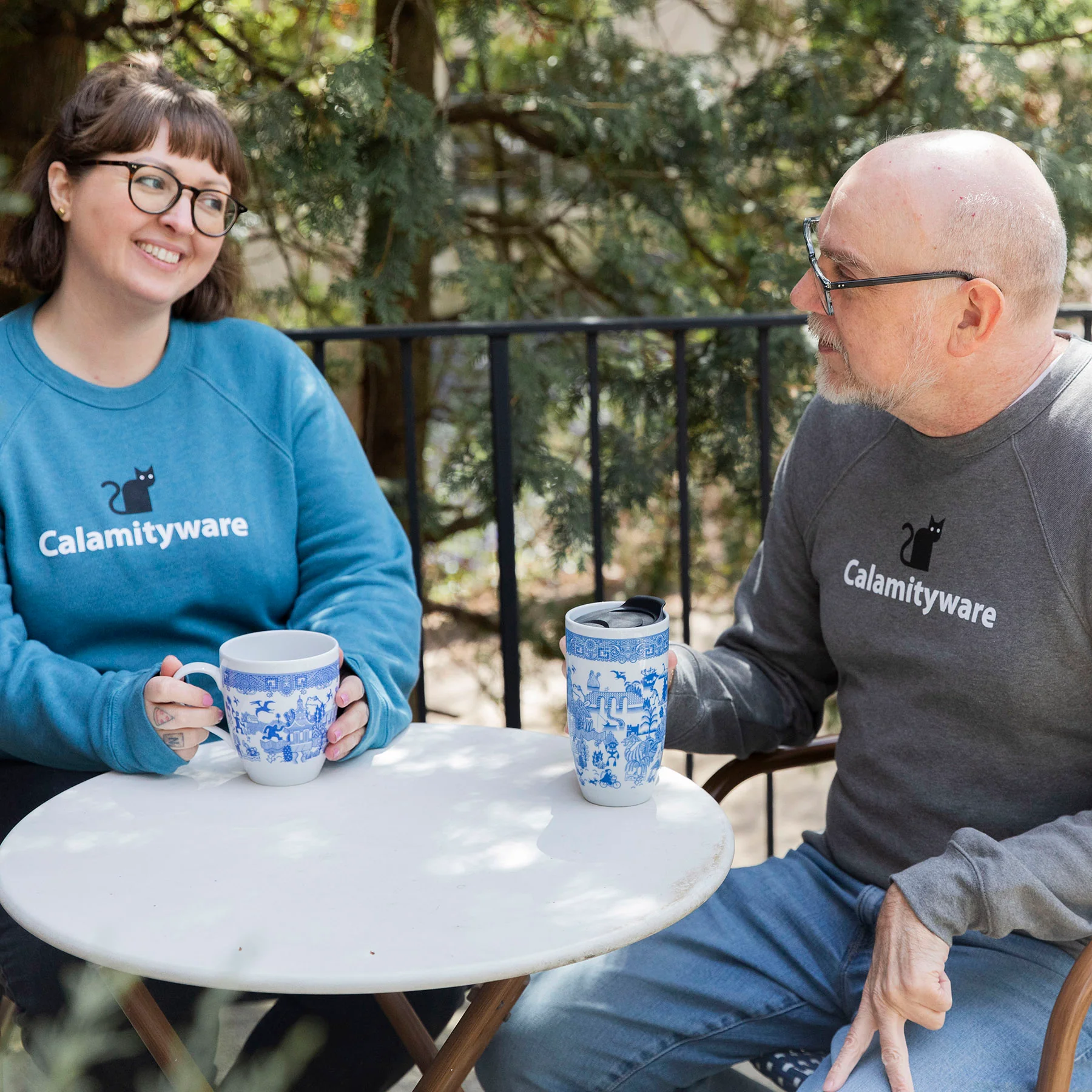 Calamityware Logo Sweatshirt - Teal - Image 5